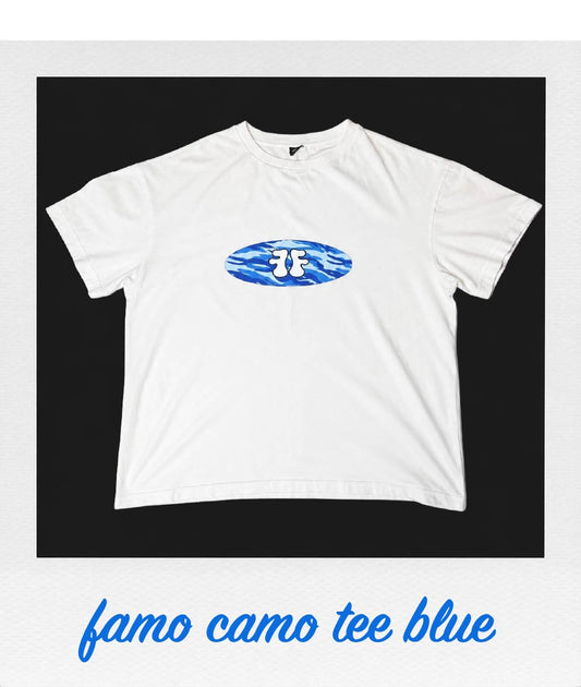 FAMO CAMO TEE-BLUE