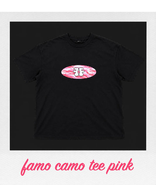 FAMO CAMO TEE-PINK